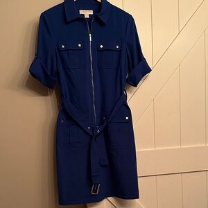 MICHAEL Michael Kors Royal Blue Zipper Dress